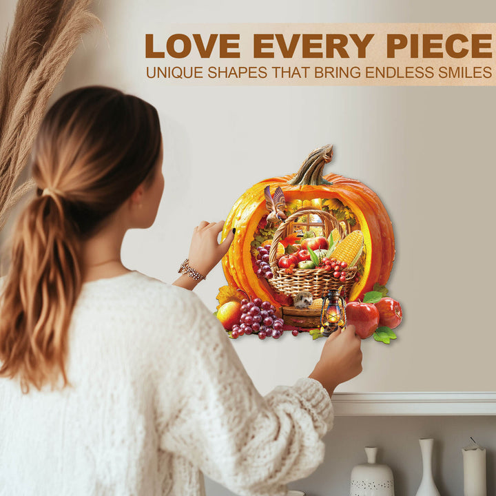 autumn harvest Wooden Jigsaw Puzzle