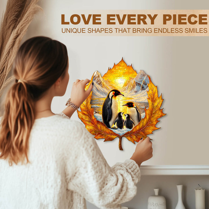 Autumn penguins Jigsaw Puzzle