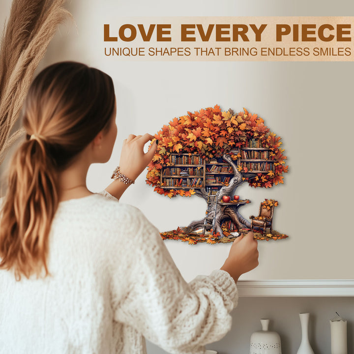 Tree Library  Wooden Jigsaw Puzzle