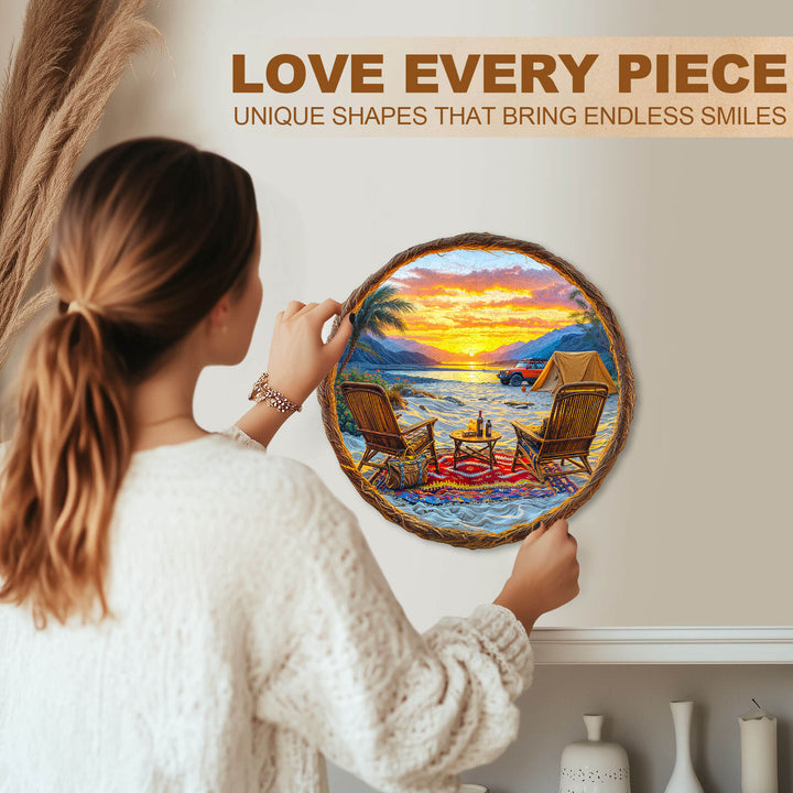 Desert Travel Wooden Jigsaw Puzzle