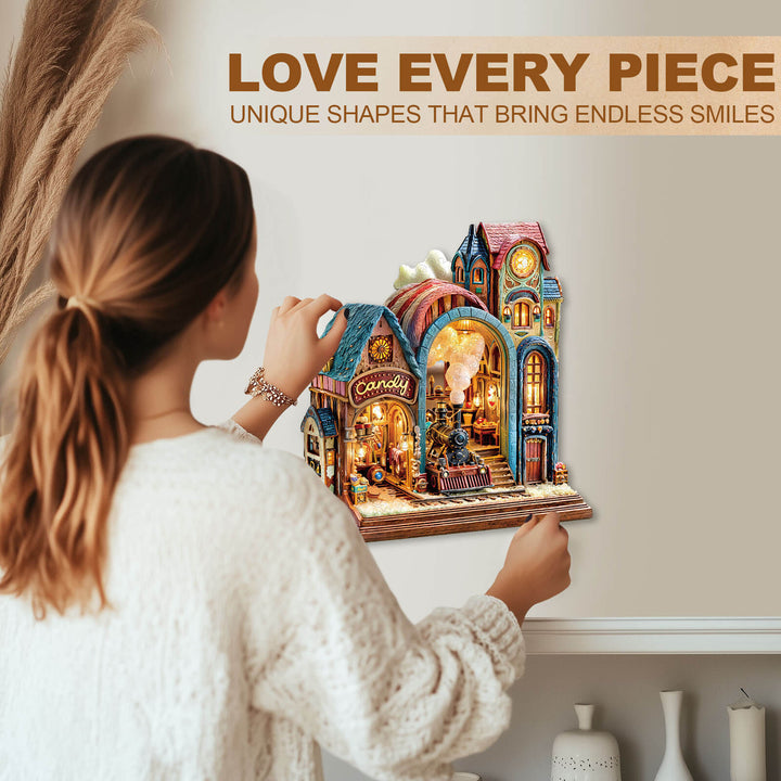 Candy Platform Wooden Jigsaw Puzzle