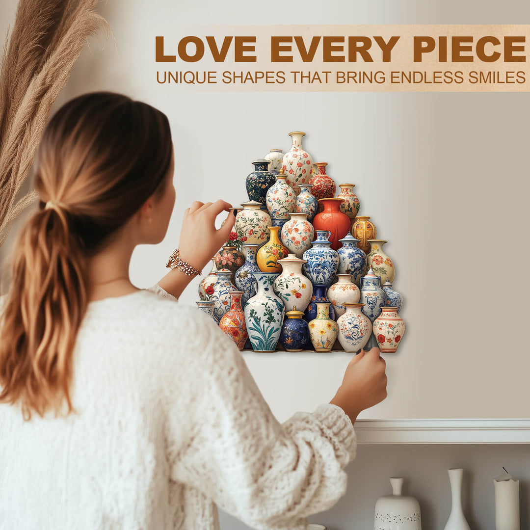 Italian ceramics Wooden Jigsaw Puzzle