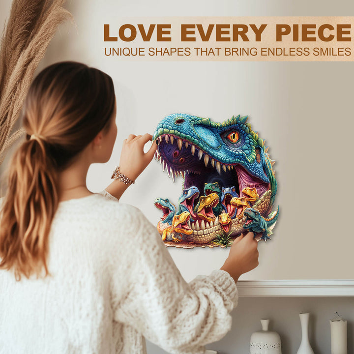 Fantasy Dinosaurs-1 Wooden Jigsaw Puzzle