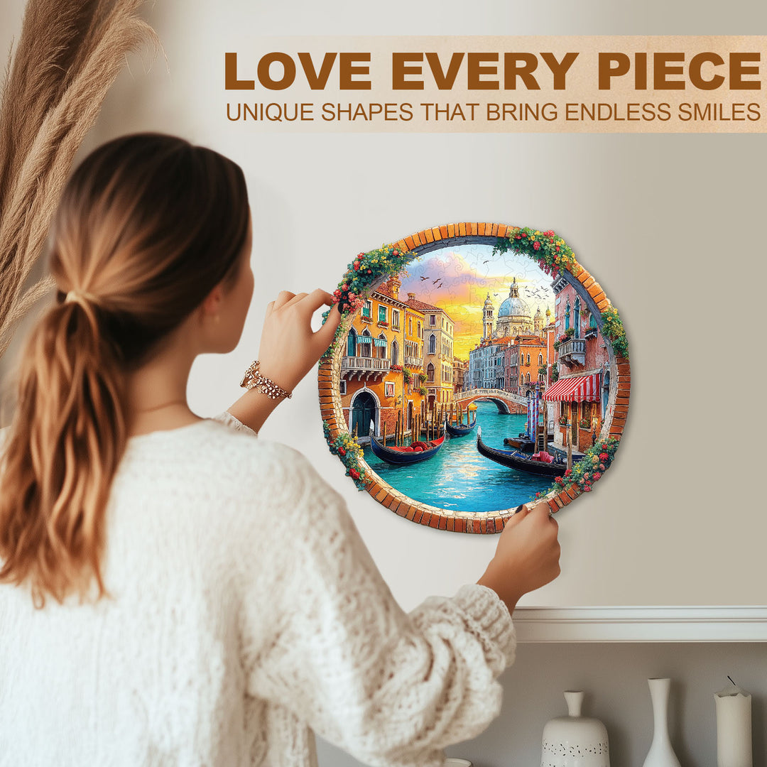 Venice Water City Wooden Jigsaw Puzzle