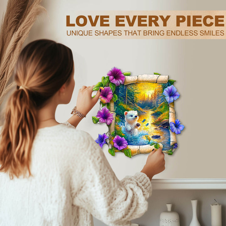 Forest Bear Wooden Jigsaw Puzzle