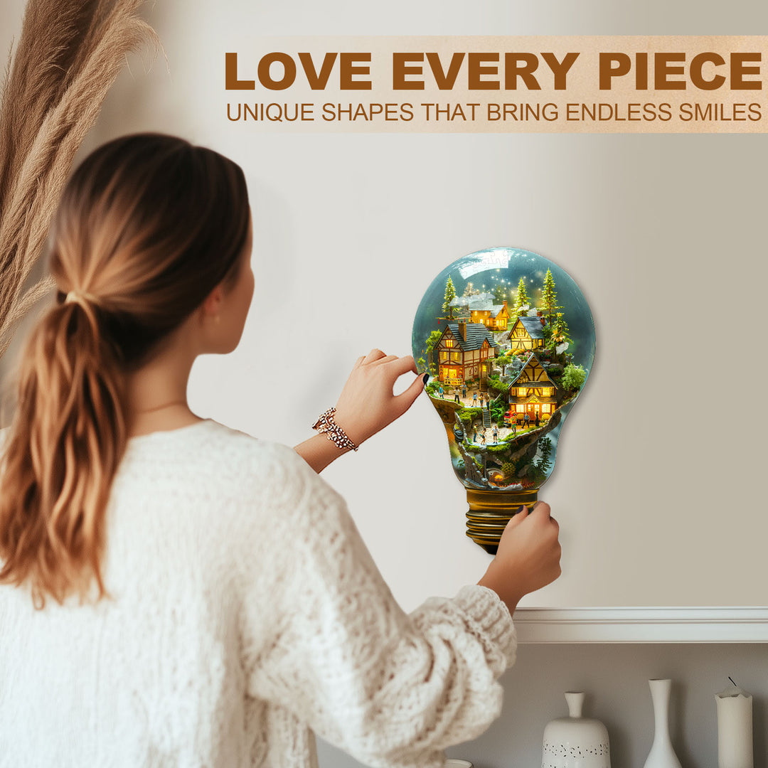 Light Town Wooden Jigsaw Puzzle