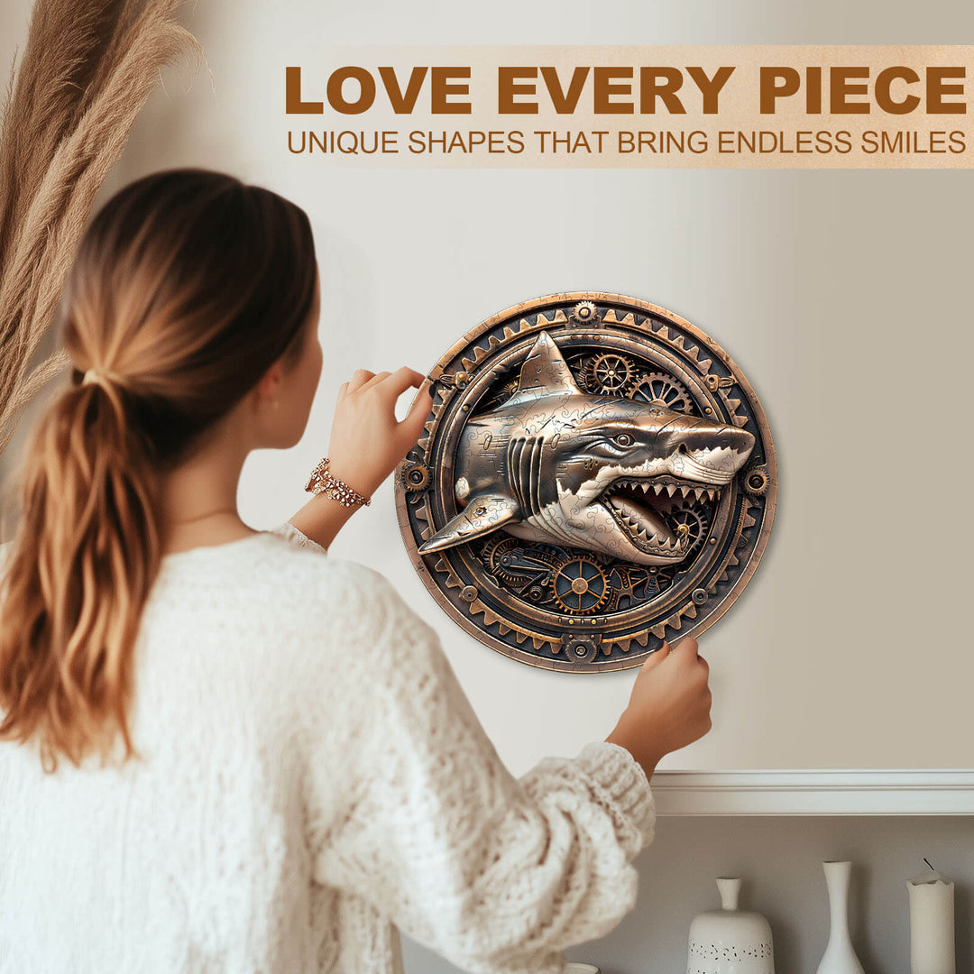 Mechanical Shark-2 Wooden Jigsaw Puzzle