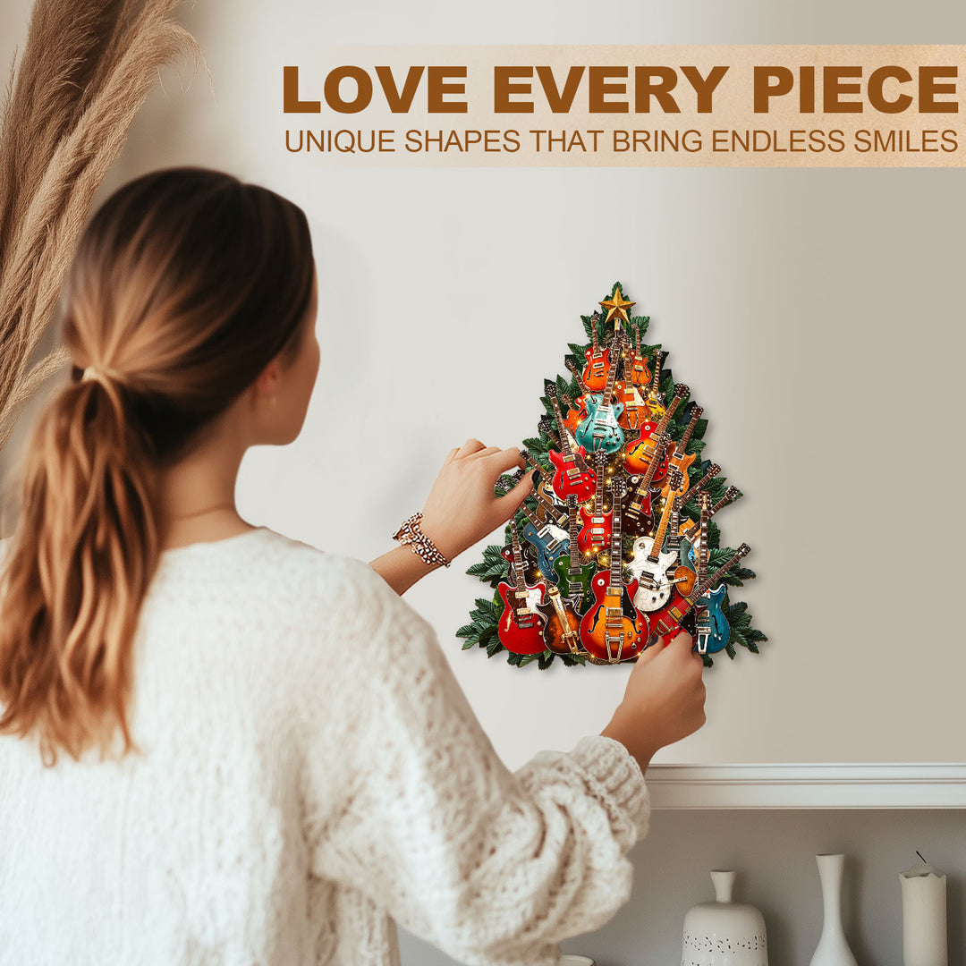 Rock Christmas Wooden Jigsaw Puzzle