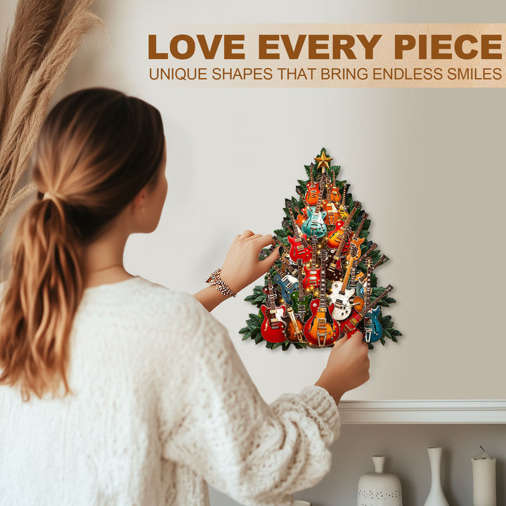 Rock Christmas Wooden Jigsaw Puzzle