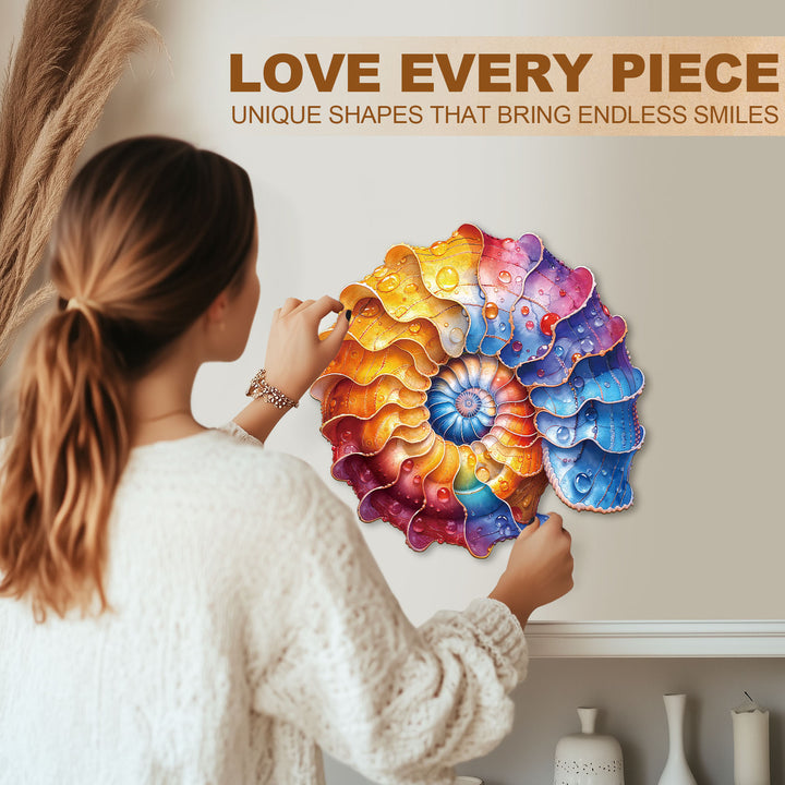 Colored conch Wooden Jigsaw Puzzle