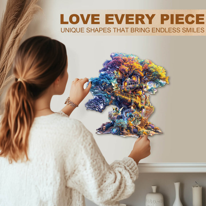 Puzzle en bois Elf Tree House