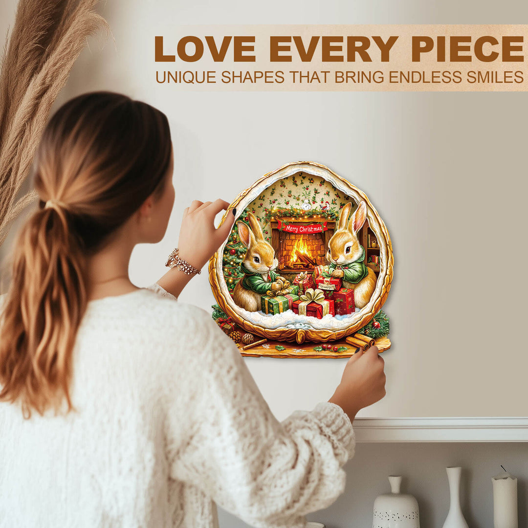 Rabbit House Wooden Jigsaw Puzzle