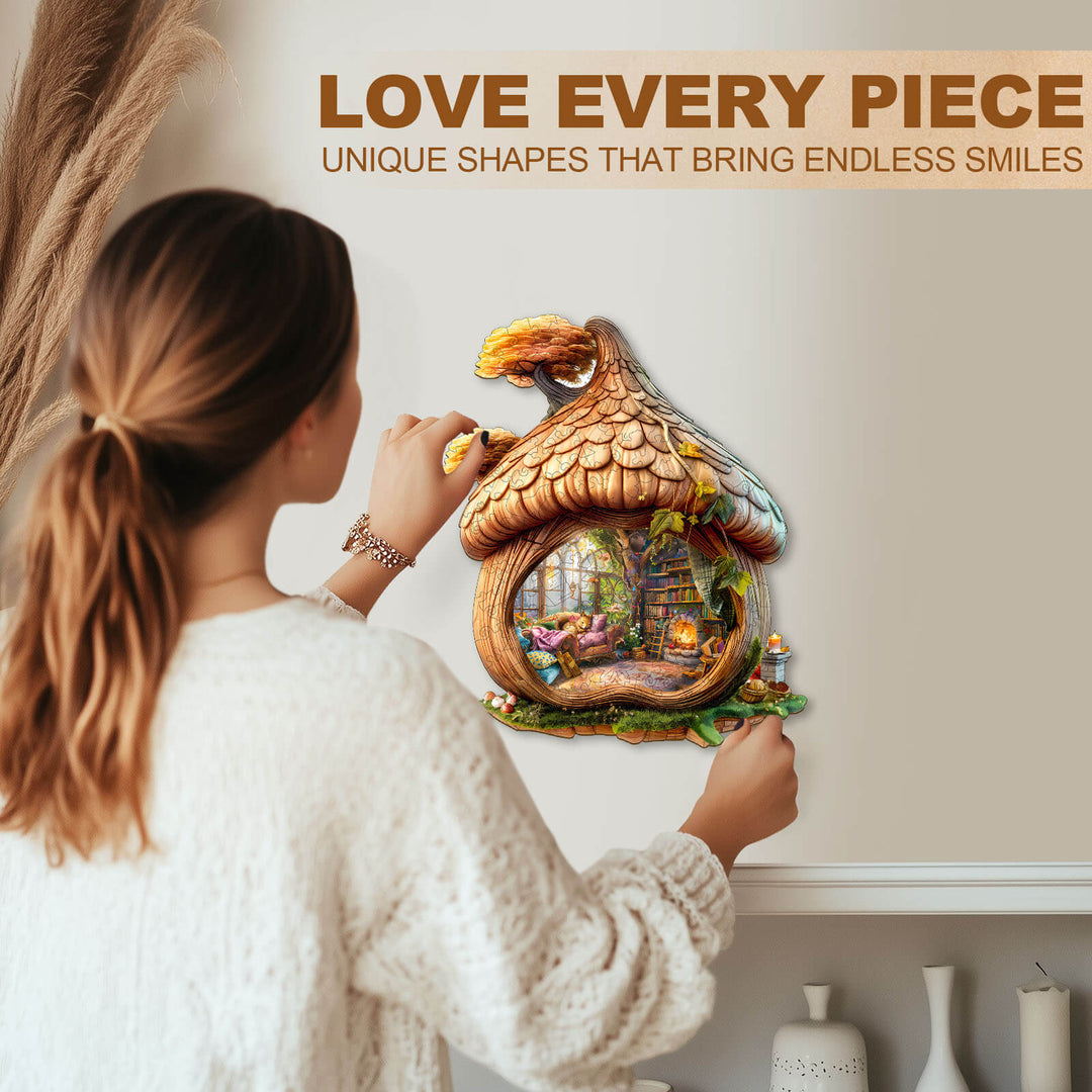 Eichhörnchenhaus Holz-Puzzle