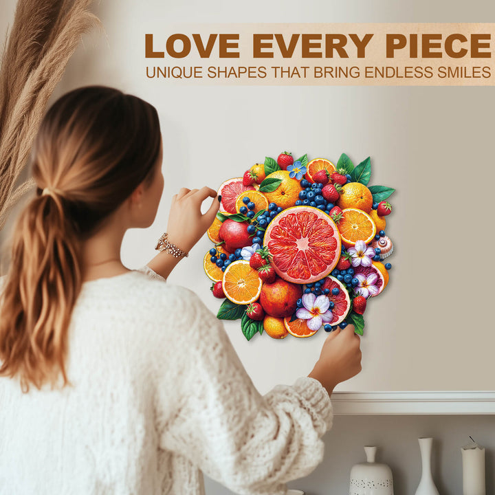 Fruit Party Wooden Jigsaw Puzzle