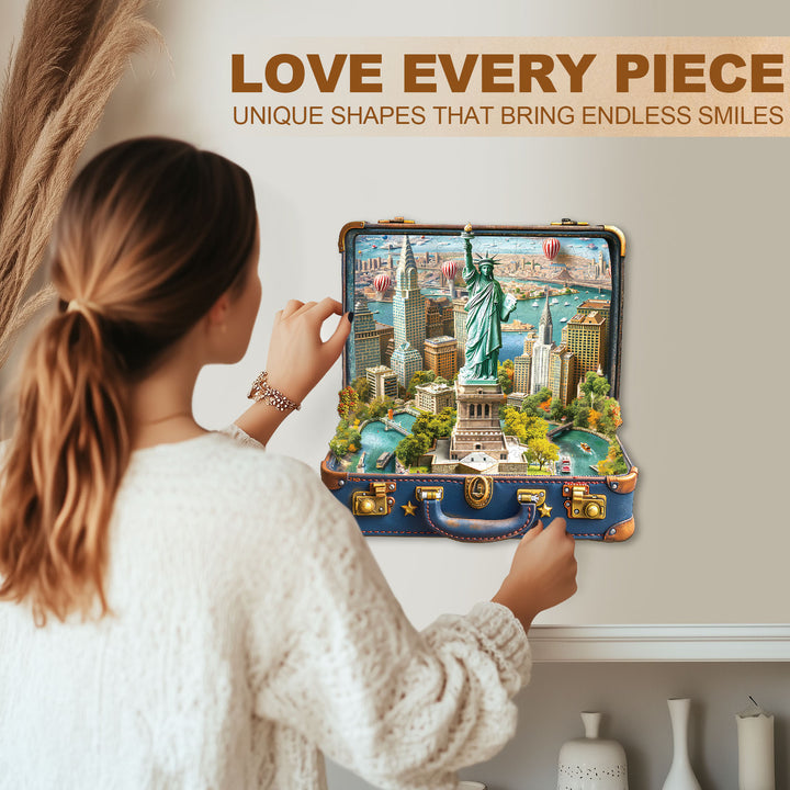 Statue of Liberty Tour Wooden Jigsaw Puzzle