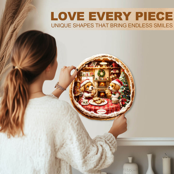 Puppy Home Wooden Jigsaw Puzzle