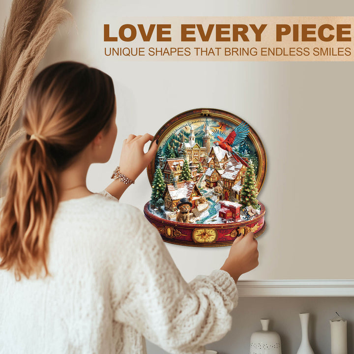 all the way north Wooden Jigsaw Puzzle