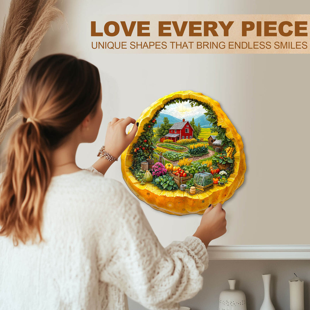 Potato Autumn Farm Wooden Jigsaw Puzzle