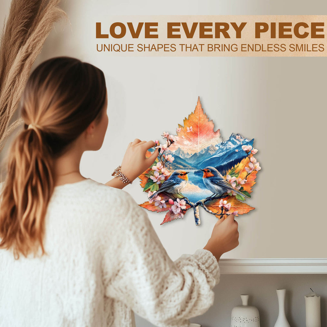 Ruhiger See Holz-Puzzle