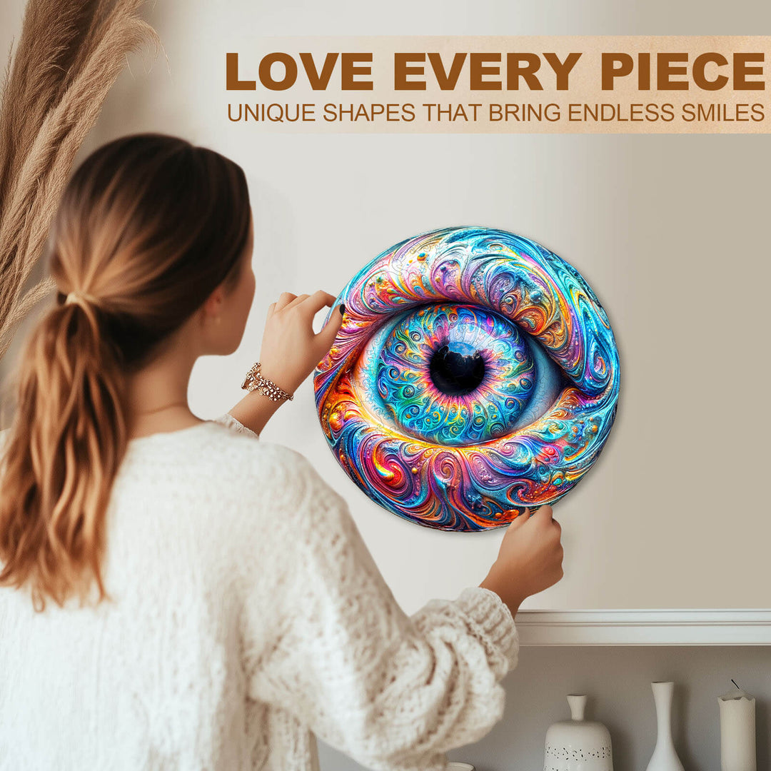 Brilliant eyes Wooden Jigsaw Puzzle
