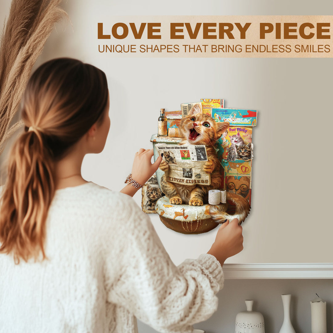 Toilet Times Wooden Jigsaw Puzzle