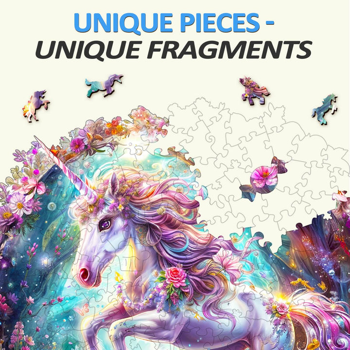 Colorful Elf Pony jigsaw puzzle showcasing unique pieces and fragments, perfect for focus and mental engagement.