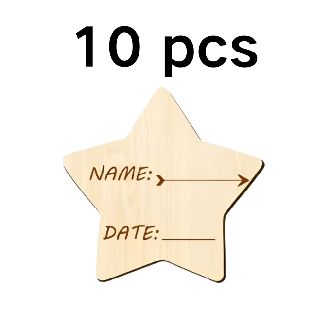 Star Growth Chart Marker (10 pcs) Woodbests