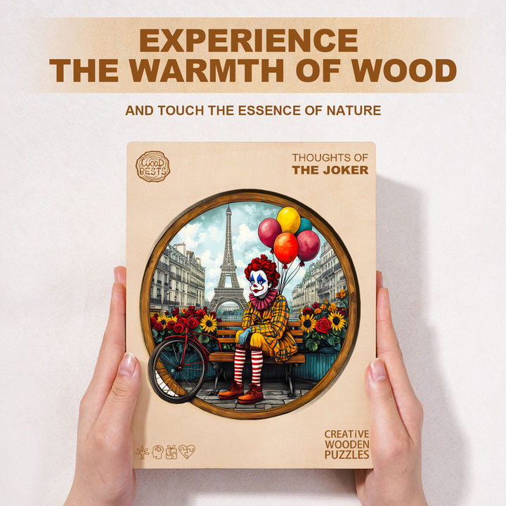 Gedanken des Jokers Holz-Puzzle