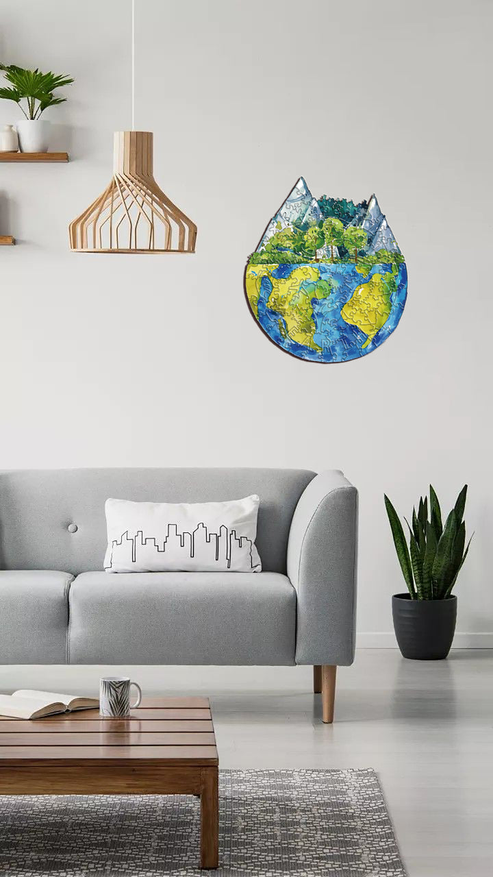 "Only One Earth" Environmental Friendly Jigsaw Puzzle