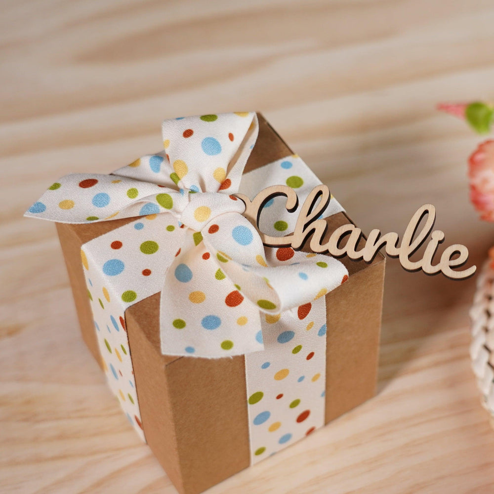 Gift Name Wood Tags Personalized Birthday Festival Gift Tags