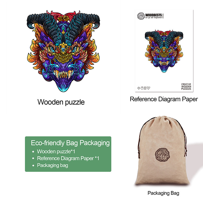 Magic Dragon Wooden Jigsaw Puzzle