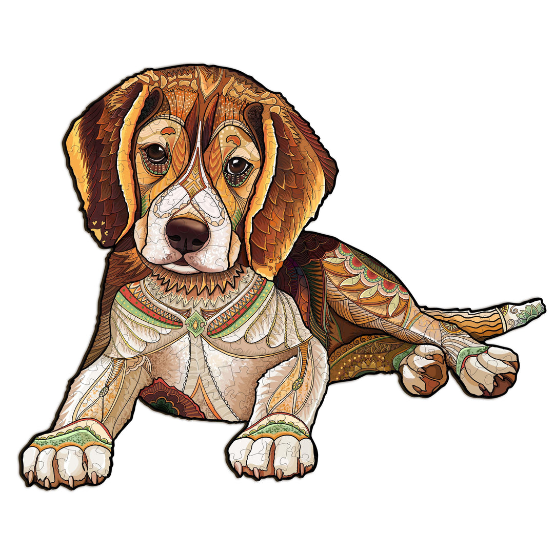 Beagle Wooden Jigsaw Puzzle-Woodbests