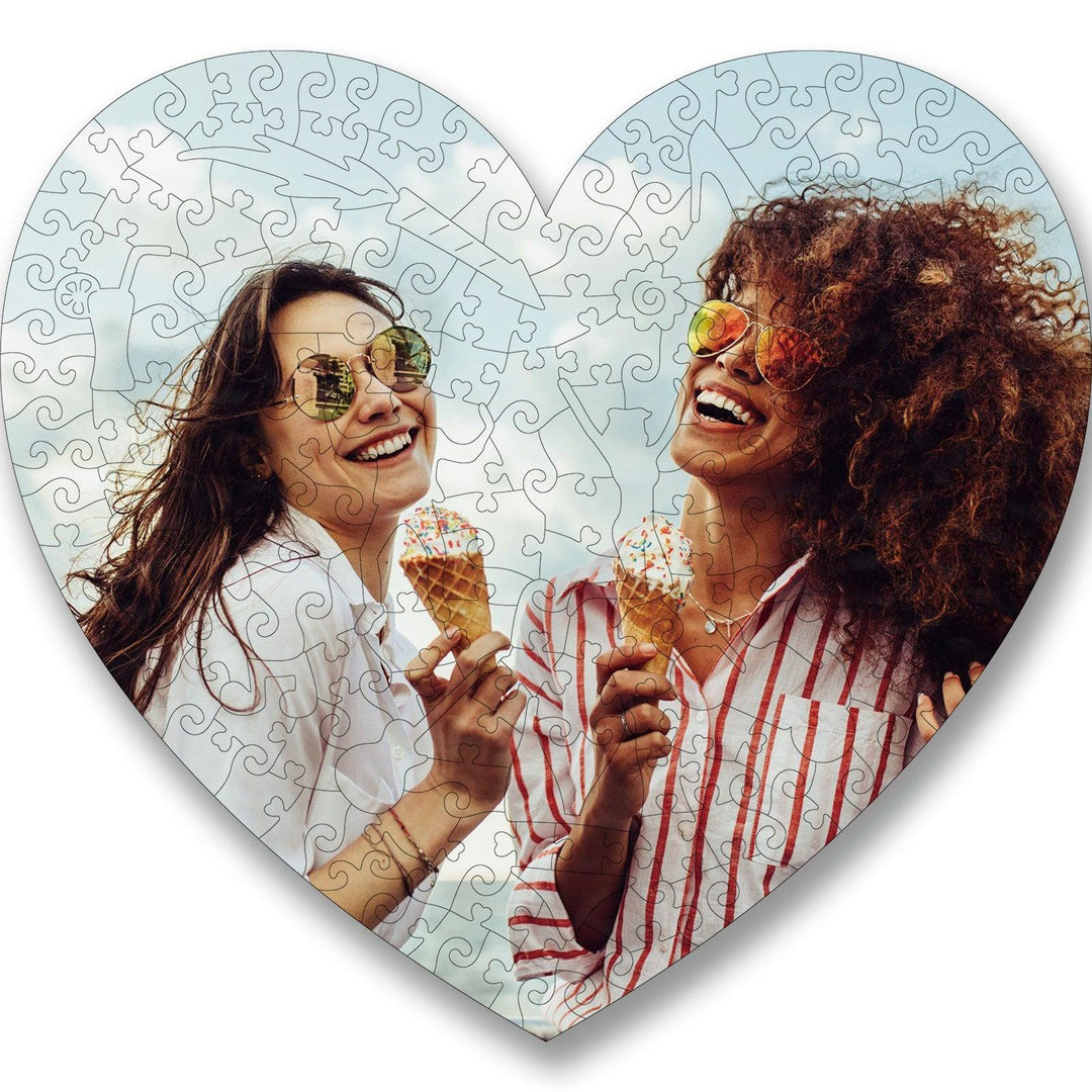 LOVE Style Personalized Friendship Photo Wooden Puzzle