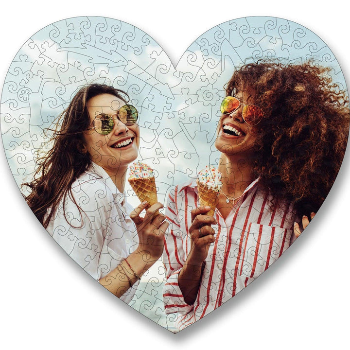 LOVE Style Personalized Friendship Photo Wooden Puzzle