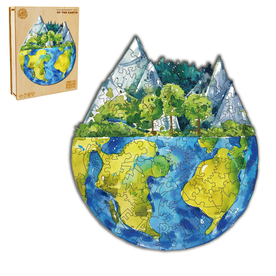 "Only One Earth" Environmental Friendly Jigsaw Puzzle