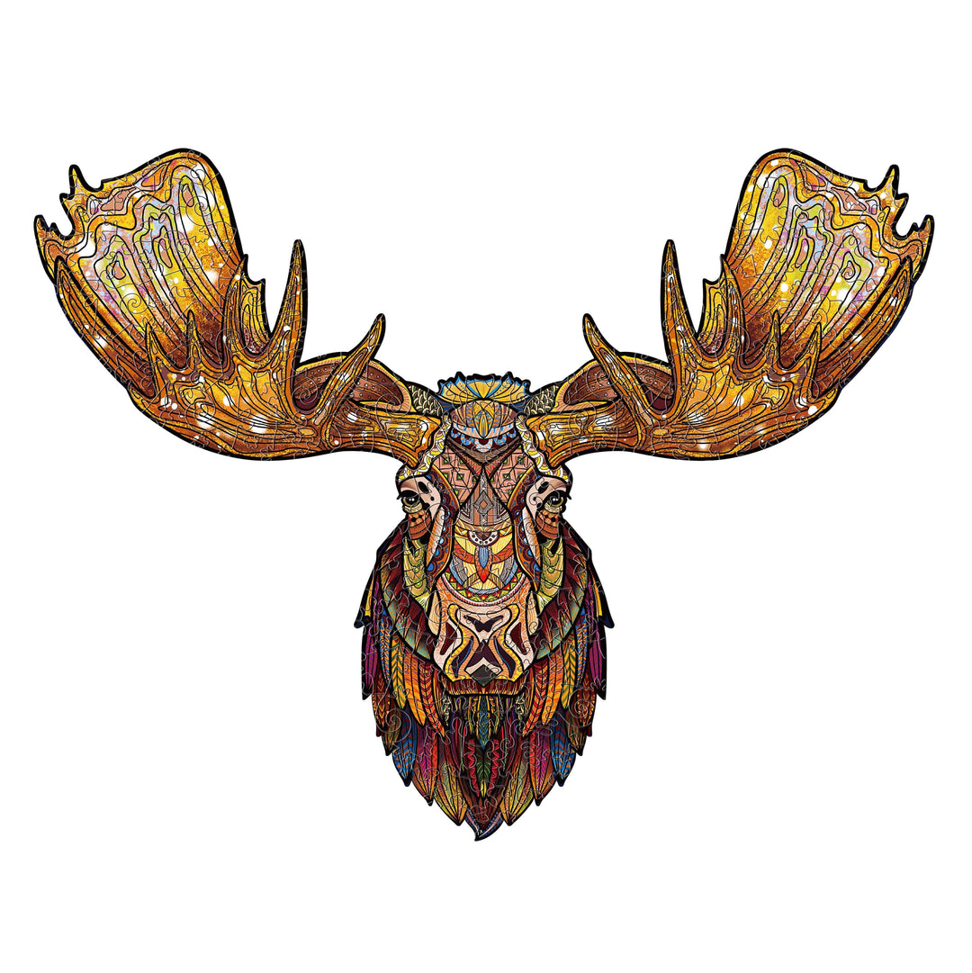 Majestic Moose Wooden Jigsaw Puzzle - Woodbests