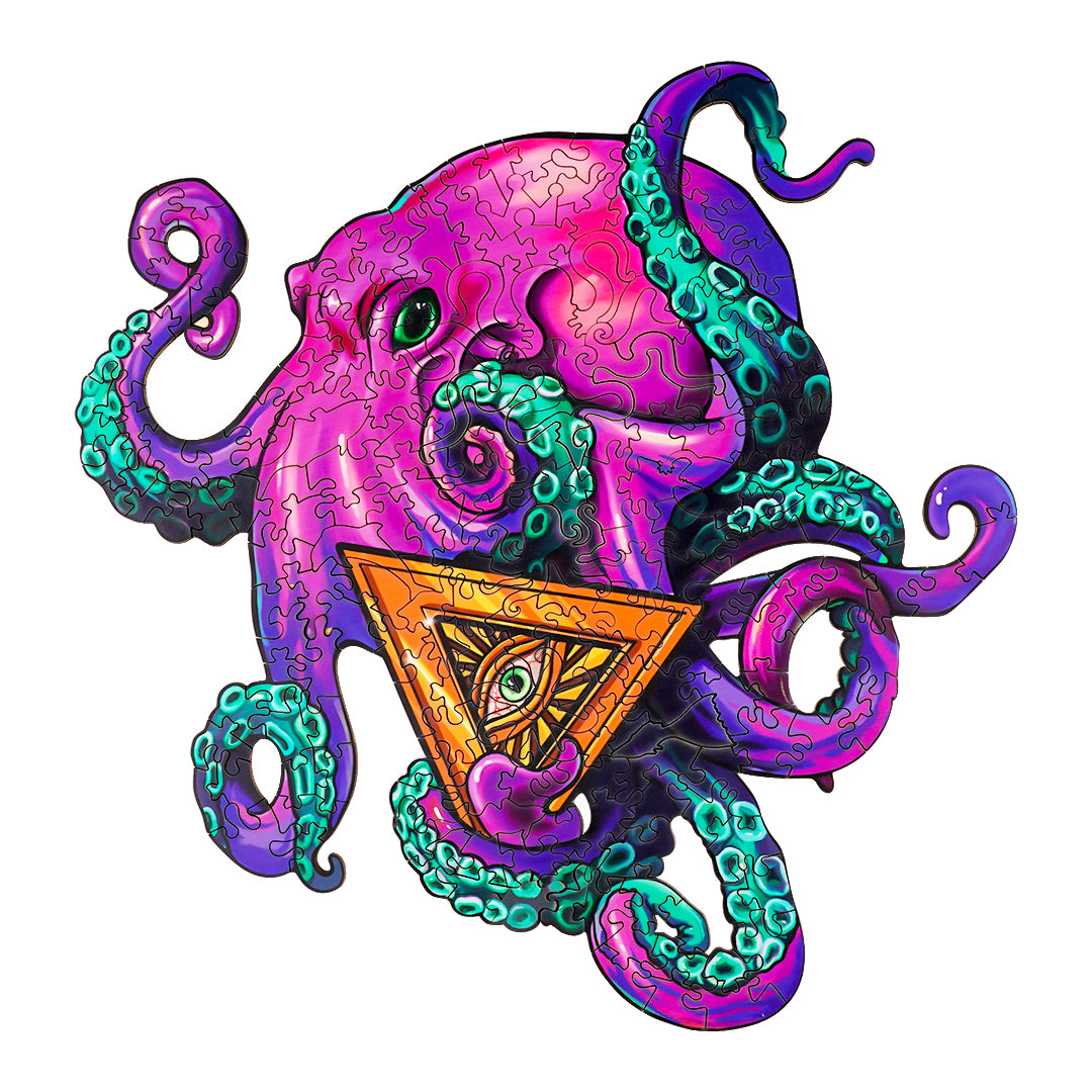 Octopus Xiaohachi Wooden Jigsaw Puzzle