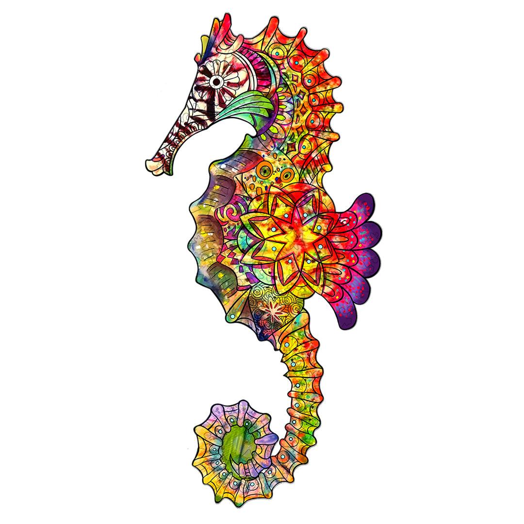 Brilliant Sea Horse Wooden Jigsaw Puzzle - Woodbests