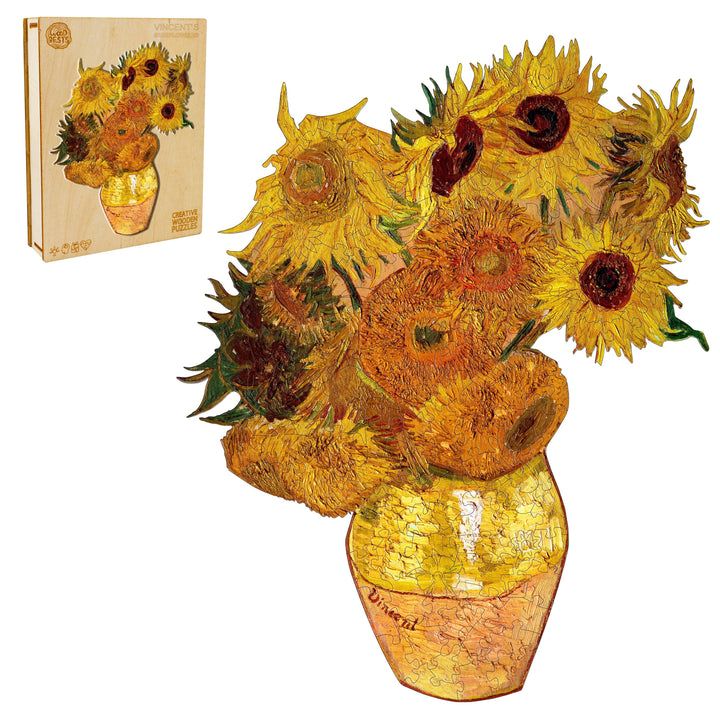 Vincent's Sunflowers Wooden Jigsaw Puzzle