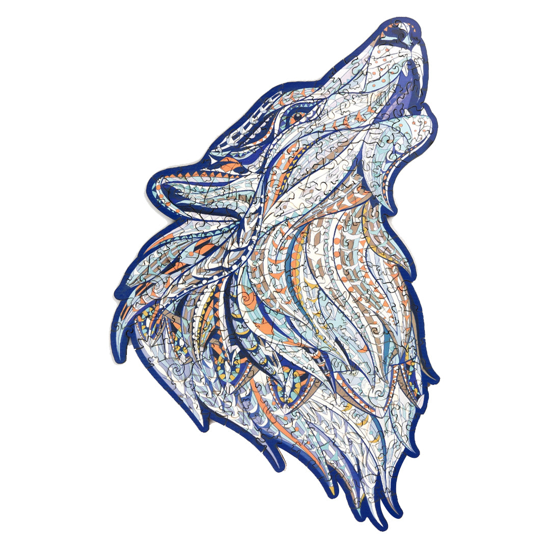 Howling Wolf Wooden Jigsaw Puzzle