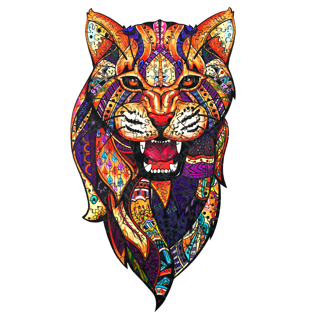 Vigilant Leopard Wooden Jigsaw Puzzle