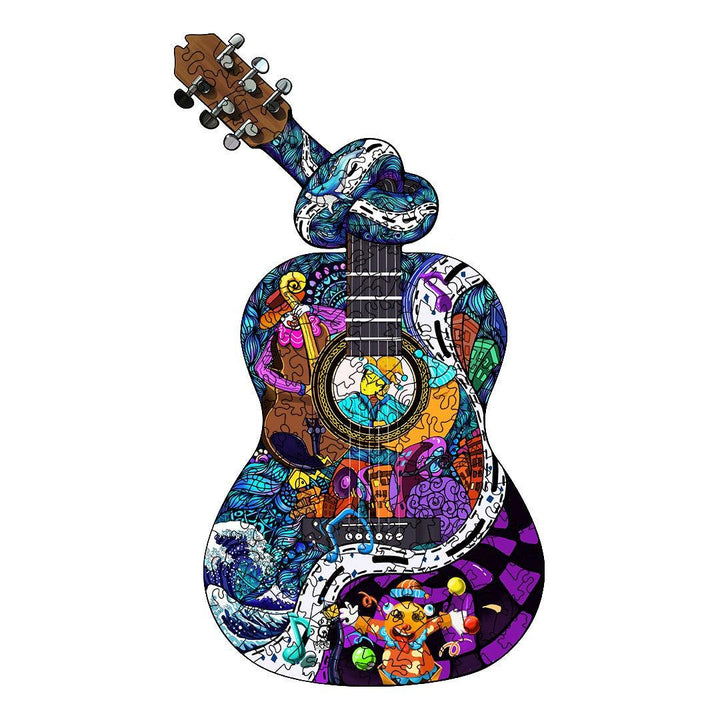 Silent Guitar Wooden Jigsaw Puzzle