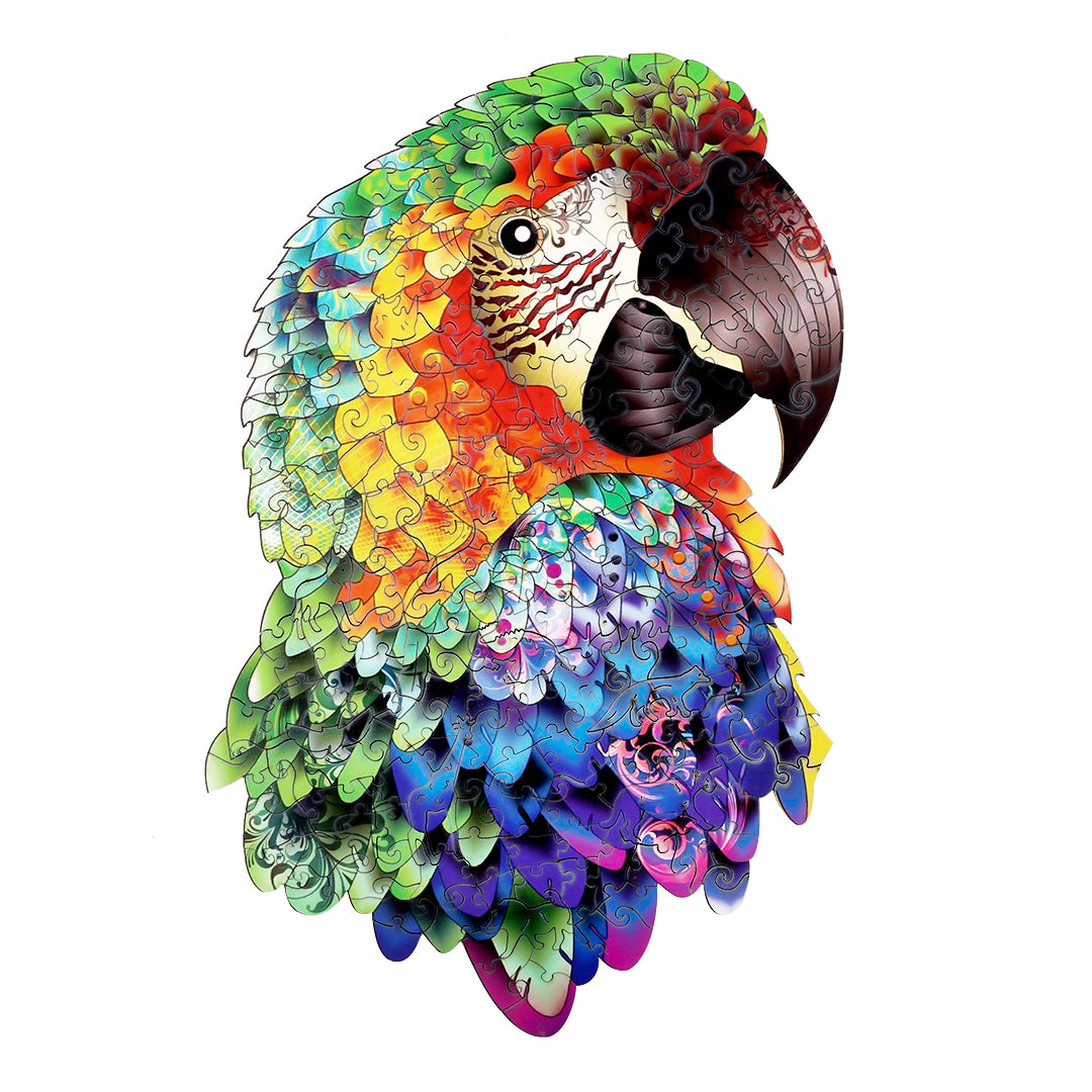 Proud Parrot Wooden Jigsaw Puzzle