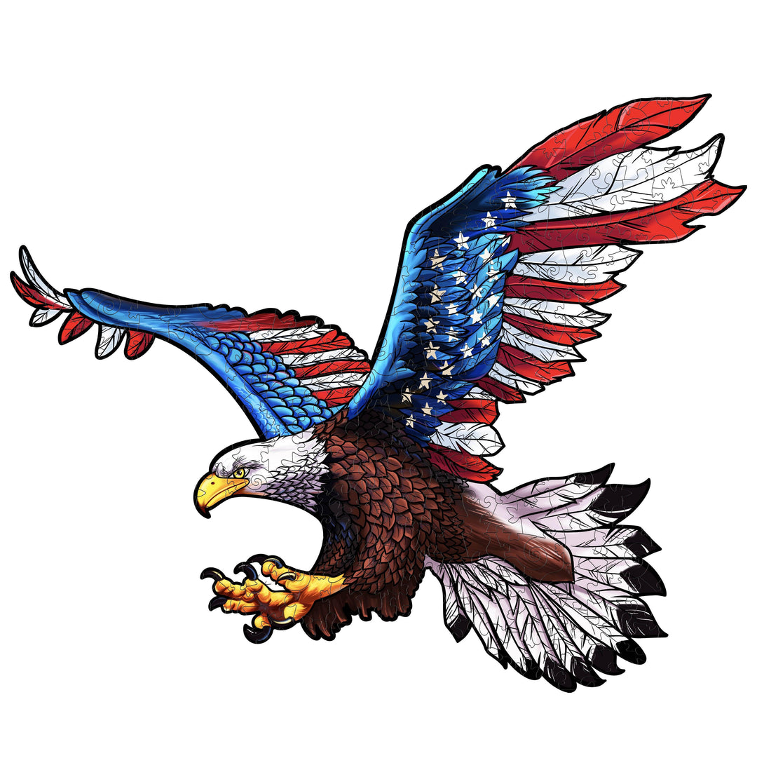 Free Eagle Wooden Jigsaw Puzzle - Woodbests