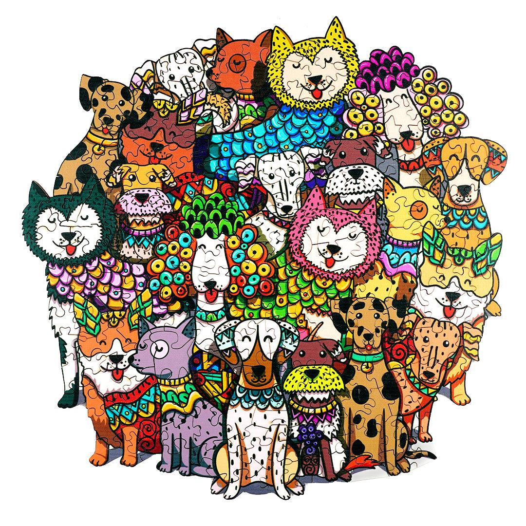 Rich Dog Wooden Jigsaw Puzzle - Woodbests