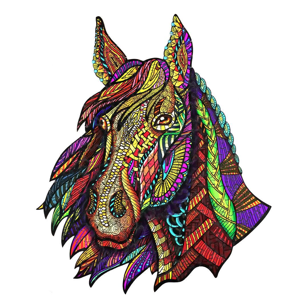 Galloping Horse Wooden Jigsaw Puzzle