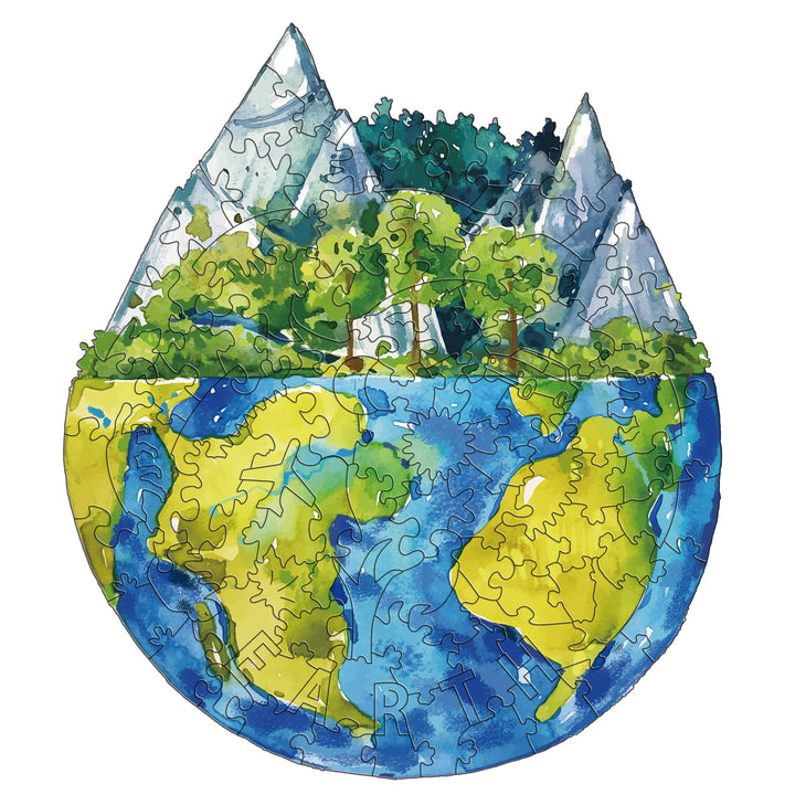 "Only One Earth" Environmental Friendly Jigsaw Puzzle