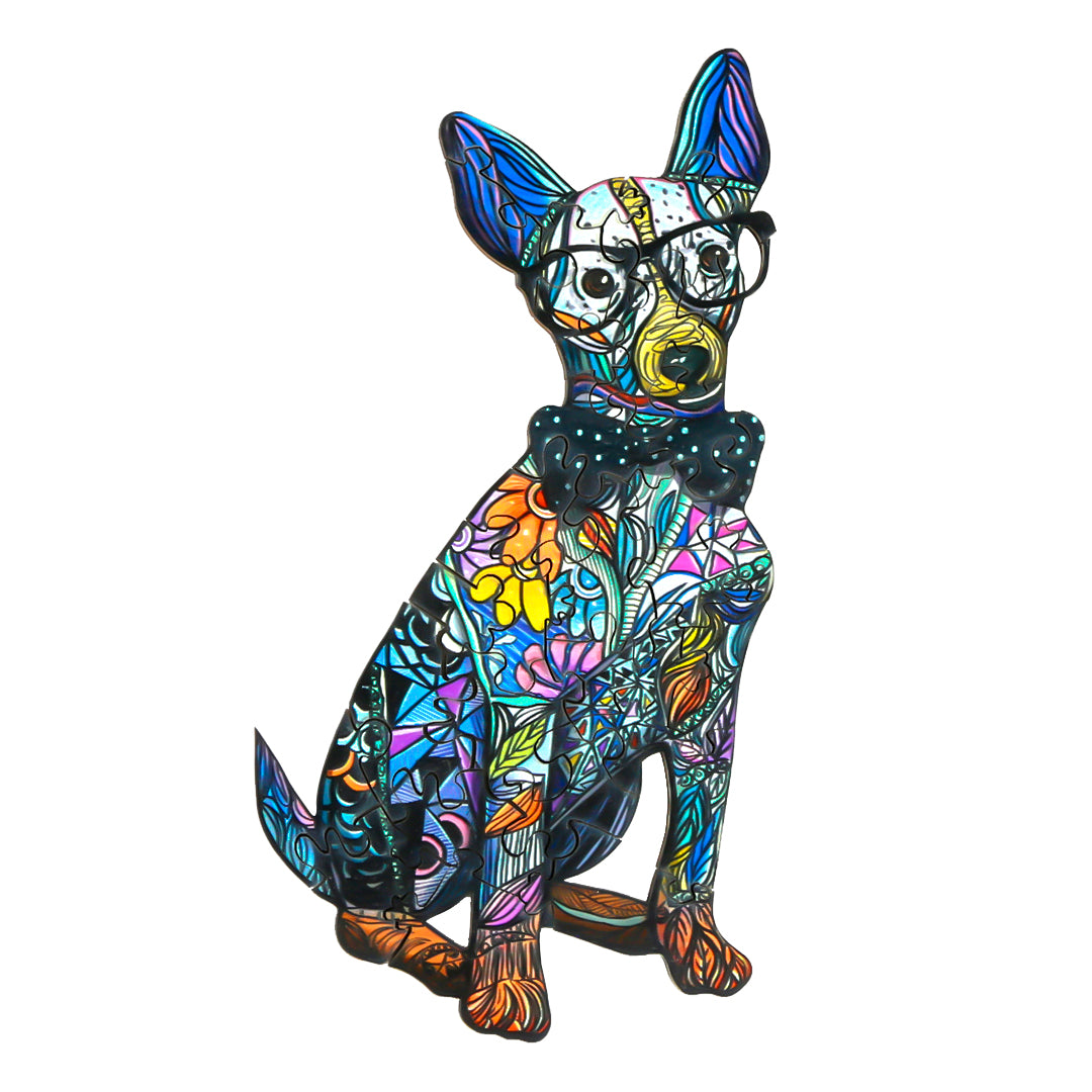 Gentlemen Dog Wooden Jigsaw Puzzle