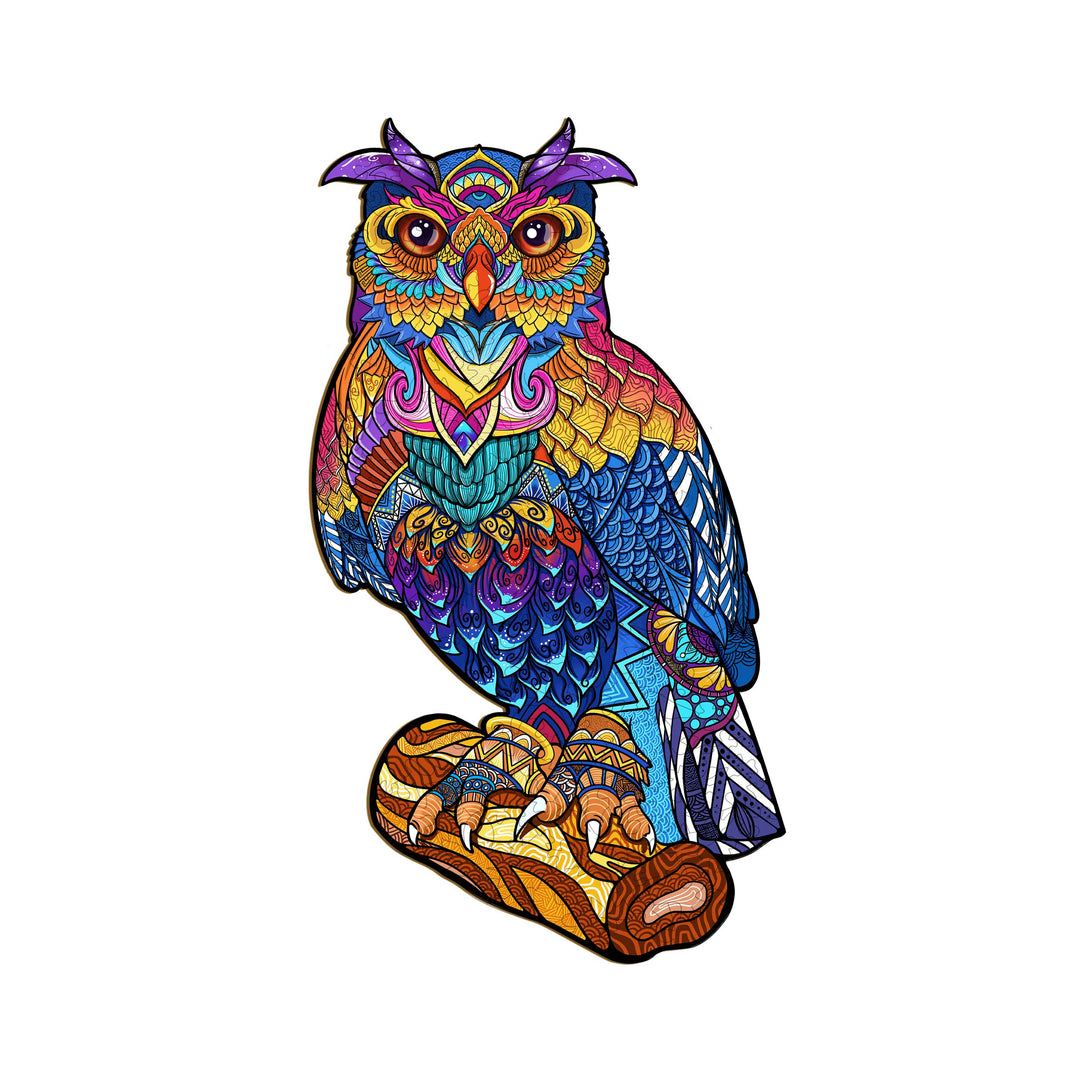Stately Owl Wooden Jigsaw Puzzle