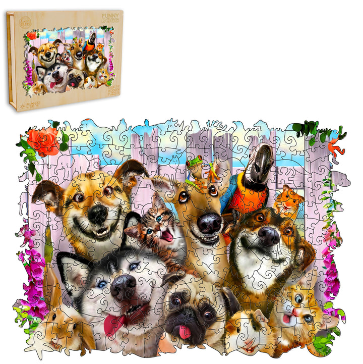 Paw-some Friends Wooden Jigsaw Puzzle